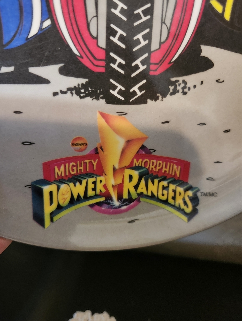 1994 Mighty Morphin Power Rangers Motorcycle Plate - Zak Designs - Picture 4 of 5
